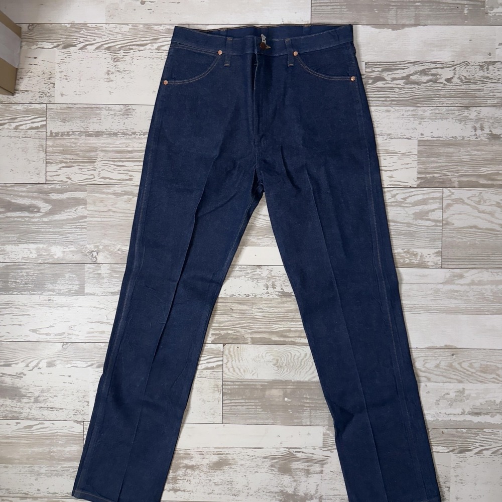 Wrangler 13MWZ Jeans Mens 36x36 Blue Cowboy Cut Regular Fit Bootcut Denim